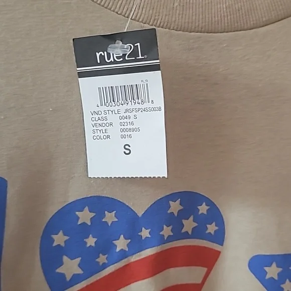 PEACE LOVE AMERICA SHIRT NWT - Picture 2 of 4